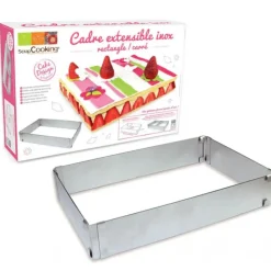 Online SCRAPCOOKING Cadre à Pâtisserie Extensible Inox Rectangle