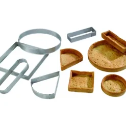 Online MALLARD FERRIERE Cadre à Tarte Rectangle Inox Perforé 24x8 cm H.2 cm