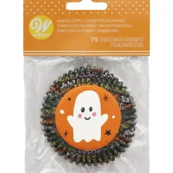 Hot WILTON Caissettes Cupcakes Fantôme Halloween (x75)