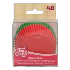 Discount FUNCAKES Caissettes Cupcakes Rouge et Verte (x48)