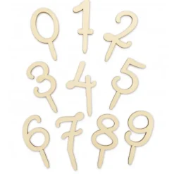 Clearance SCRAPCOOKING Cake Topper Bois Chiffres 0 à 9