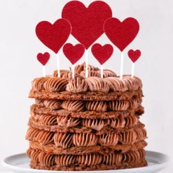 Sale PATISDECOR Cake Topper Cœurs Rouges (x7) Patisdécor