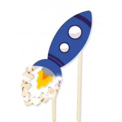 Hot SCRAPCOOKING Cake Topper Fusée Led