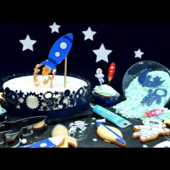 Hot SCRAPCOOKING Cake Topper Fusée Led