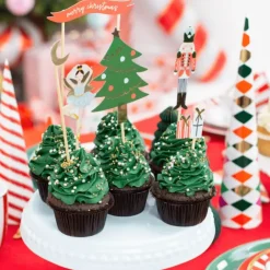 Outlet PARTYDECO Cake Toppers Noël Casse-Noisette (x6)