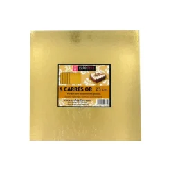 Online GATODECO Carrés Dorés 23 cm (x5) Gatodéco