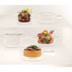 LUIGI BORMIOLI Casserole en Verre Double Paroi 25 cl (x2) THERMIC GLASS