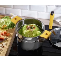 New CRISTEL Casserole Mutine Ø 18 cm Manche Amovible Inox