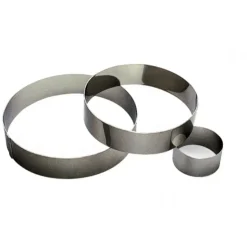 Hot GOBEL Cercle à Mousse Inox 26 cm x H 4,5 cm