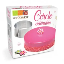 Outlet SCRAPCOOKING Cercle à Pâtisserie Extensible Inox