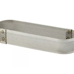 Sale MALLARD FERRIERE Cercle à Tarte Oblong Inox Perforé 30x11 cm H.2 cm