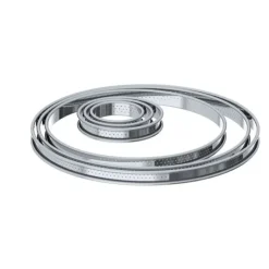Best DE BUYER Cercle à Tarte perforé Ø 22 cm en Inox par