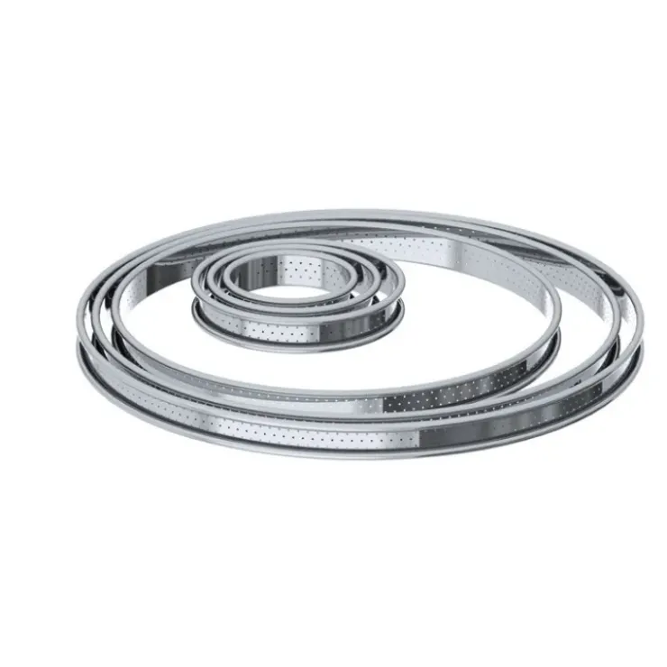 Best DE BUYER Cercle à Tarte perforé Ø 22 cm en Inox par
