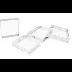 Outlet SCRAPCOOKING Cercles à Tarte Individuels Perforés Carrés 8 cm (x4)