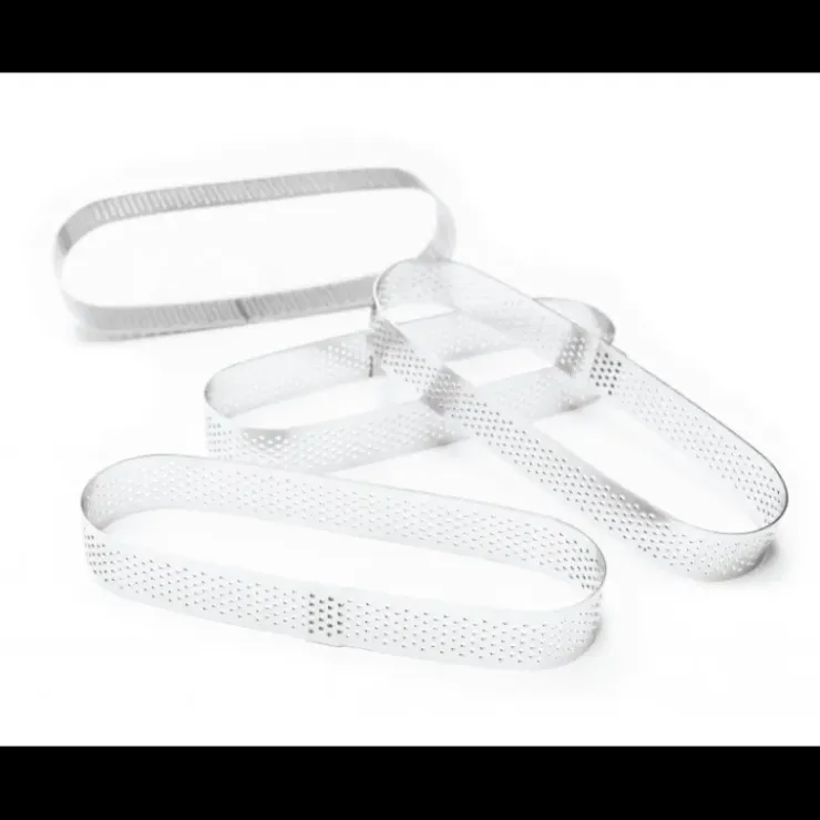 Best SCRAPCOOKING Cercles à Tarte Individuels Perforés Eclair 15 x 4 cm (x4)