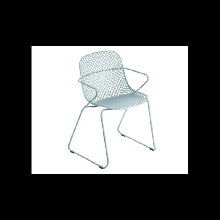 Clearance GROSFILLEX Chaise en Acier avec Assise Résine Bleu Ether Ramatuelle 73’