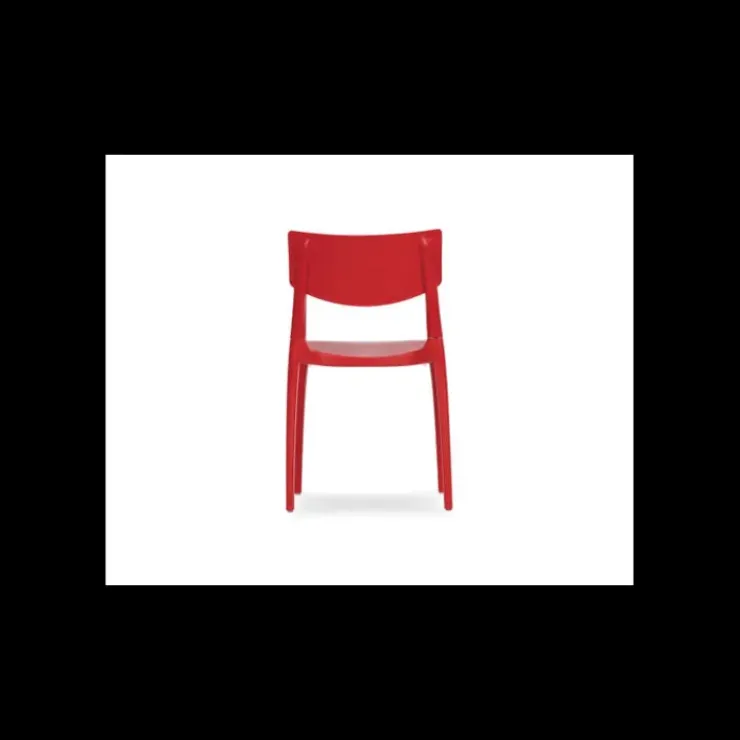 Hot EZPELETA Chaise en Polypropylène Town Rouge
