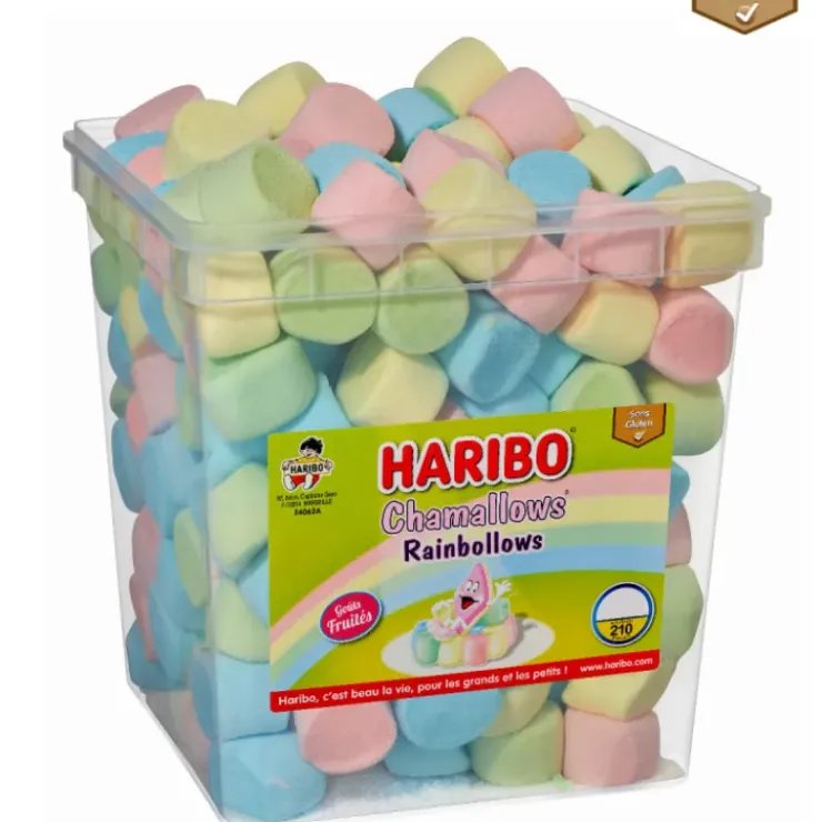 Online HARIBO Chamallows Rainbollows x 210 - Boîte Bonbon