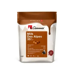 CALLEBAUT Chocolat au Lait Milk des Alpes 35% 1.5 Kg Carma