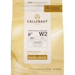 New CALLEBAUT Chocolat Blanc W2 28% pistoles 2,5 kg