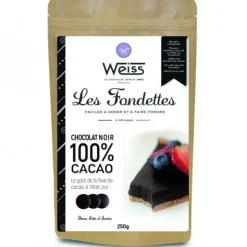 Sale WEISS Chocolat Noir 100% Fondettes 250g