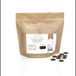 New WEISS Chocolat Noir Fondette 100% Cacao 1 Kg