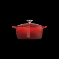 New LE CREUSET Cocotte en Fonte Cœur 20 cm Cerise