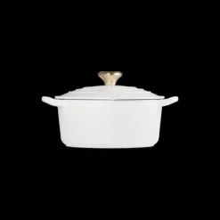 Discount LE CREUSET Cocotte en Fonte Cœur 20 cm Blanc