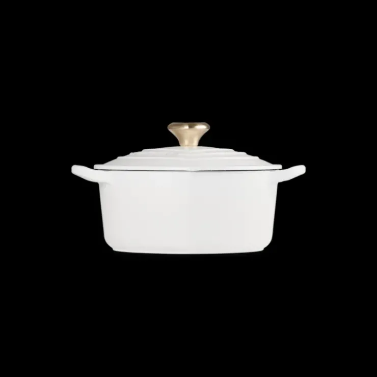 Discount LE CREUSET Cocotte en Fonte Cœur 20 cm Blanc