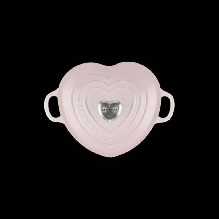 Hot LE CREUSET Cocotte en Fonte Cœur 20 cm Shell Pink