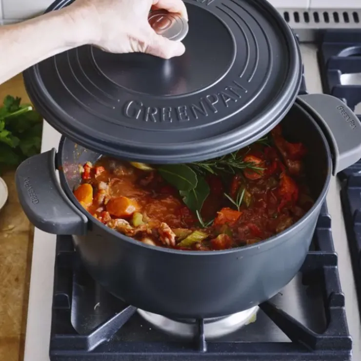 Sale GREENPAN Cocotte en Fonte d'Aluminium Ø26 cm 5.3L CELESTE