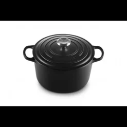 Hot LE CREUSET Cocotte en Fonte Haute 26 cm Noir Ebène