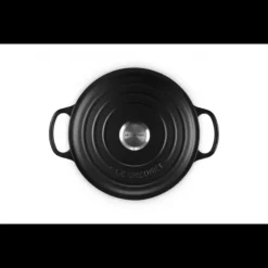 Hot LE CREUSET Cocotte en Fonte Haute 26 cm Noir Ebène