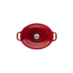 Clearance CHASSEUR Cocotte en Fonte Ovale 33 cm Rubis