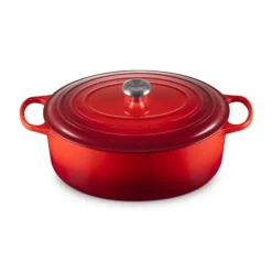 Discount LE CREUSET Cocotte en Fonte Ovale 35 cm Cerise Signature