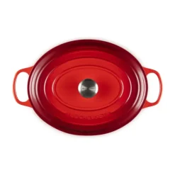 Discount LE CREUSET Cocotte en Fonte Ovale 35 cm Cerise Signature