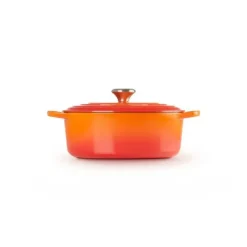 LE CREUSET Cocotte en Fonte Ovale 27 cm Volcanique Signature