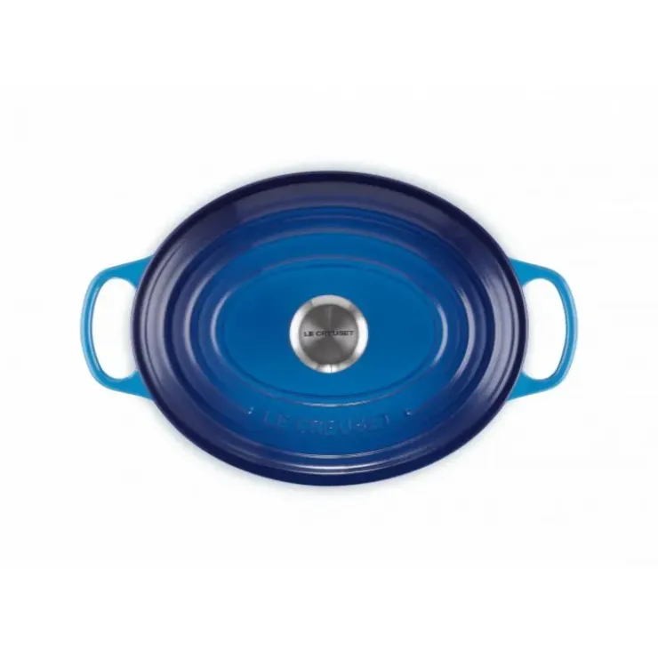 Hot LE CREUSET Cocotte en Fonte Ovale 29 cm Azur Signature
