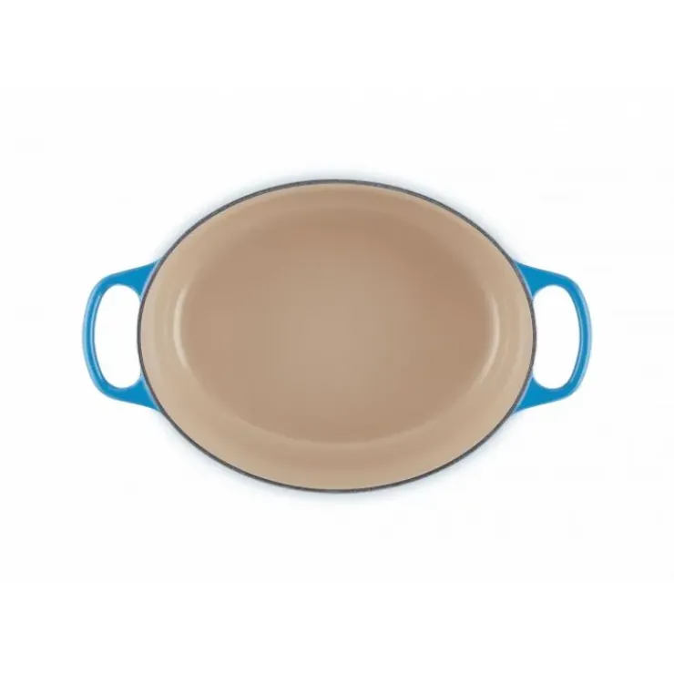 Hot LE CREUSET Cocotte en Fonte Ovale 29 cm Azur Signature