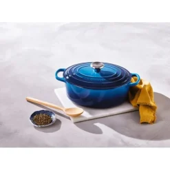 Hot LE CREUSET Cocotte en Fonte Ovale 29 cm Azur Signature