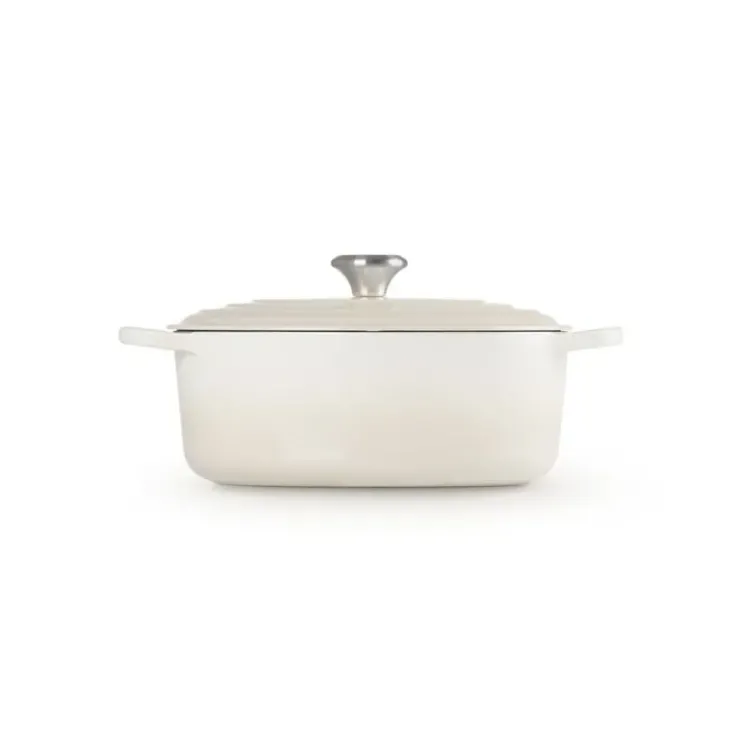 Discount LE CREUSET Cocotte en fonte Ovale 31 cm Meringue Signature