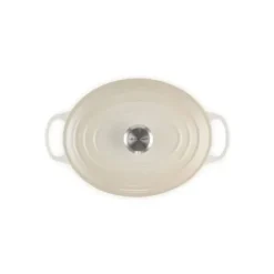Discount LE CREUSET Cocotte en fonte Ovale 31 cm Meringue Signature