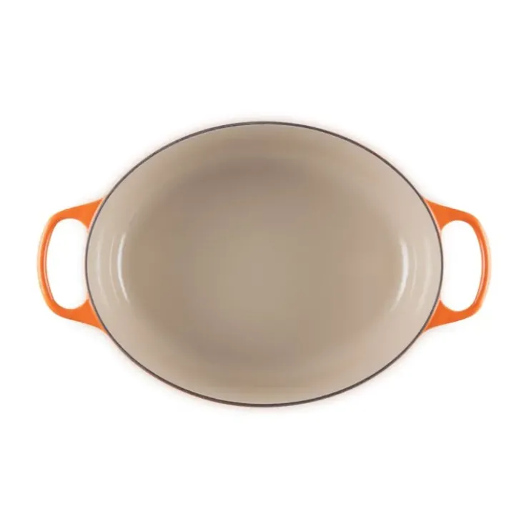 New LE CREUSET Cocotte en fonte Ovale 35 cm Volcanique Signature