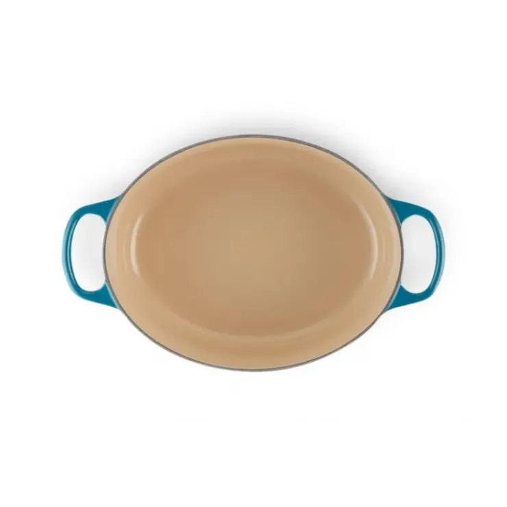 Online LE CREUSET Cocotte en fonte Ovale 31 cm Deep Teal Signature