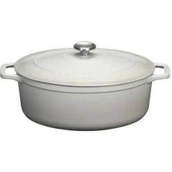 Online CHASSEUR Cocotte en Fonte Ovale 33 cm Macadamia