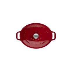 Outlet CHASSEUR Cocotte en Fonte Ovale 31 cm Rouge