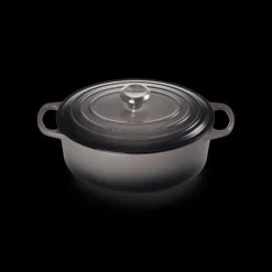 Hot LE CREUSET Cocotte en fonte Ovale 29 cm Flint Signature