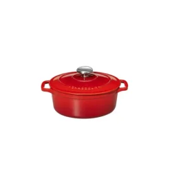 Clearance CHASSEUR Cocotte en Fonte Ovale 17 cm Rubis