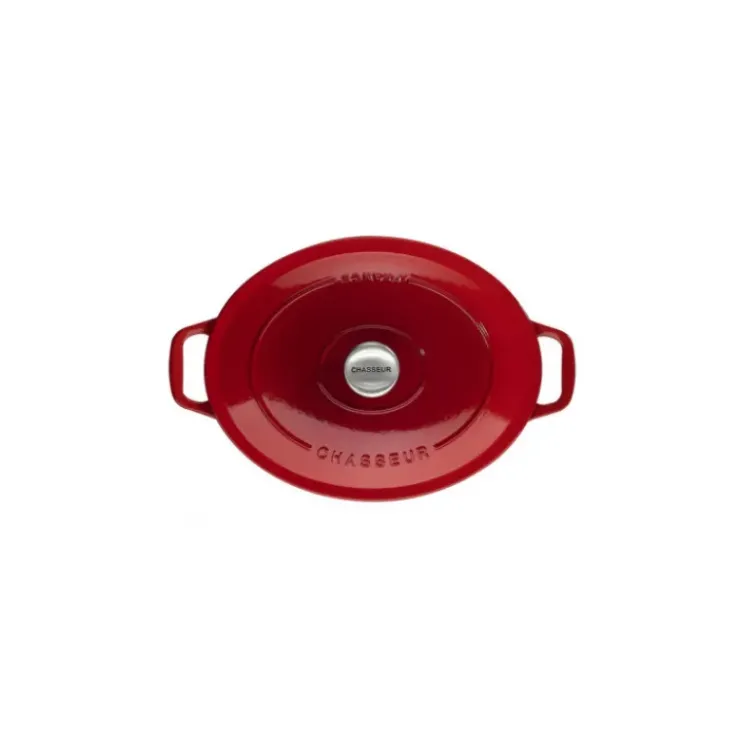 Sale CHASSEUR Cocotte en Fonte Ovale 25 cm Rubis