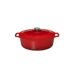Sale CHASSEUR Cocotte en Fonte Ovale 25 cm Rubis